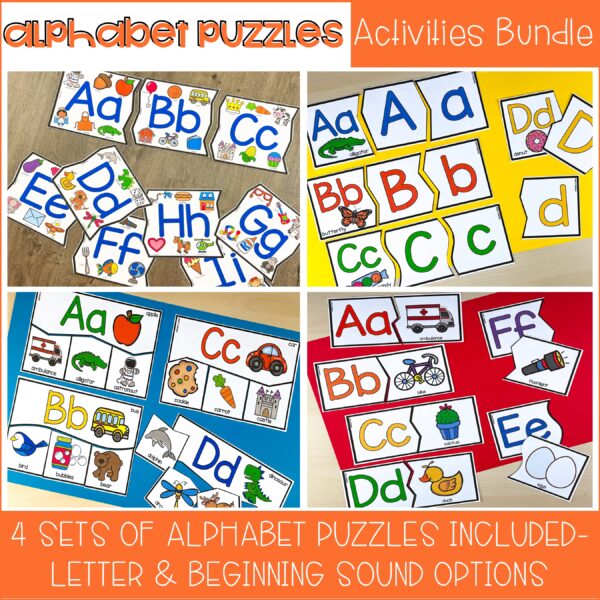 Alphabet Puzzles Bundle - Pocket of Preschool