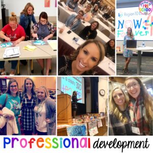Professional development teacher training for preschool, pre-k, and kindergarten teachers that inspires teachers with strategies, ideas, and activities they can take back to their classroom and implement the next day.