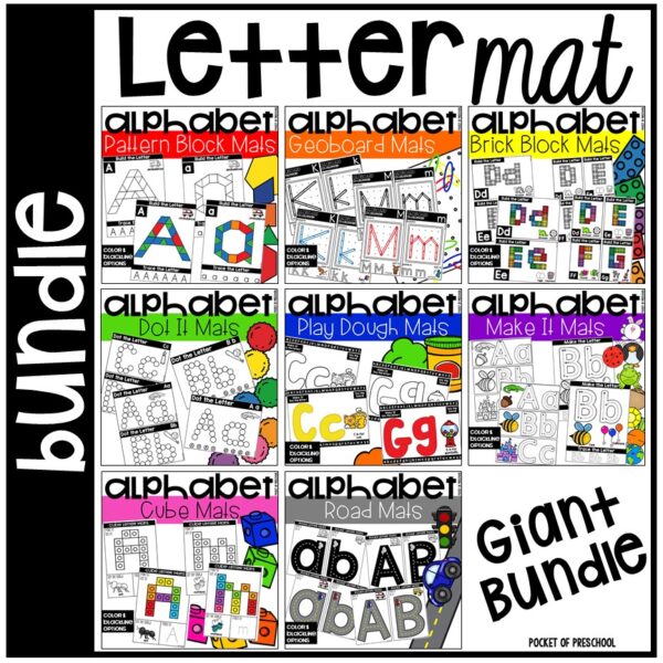 Alphabet Letter Mats Build It BUNDLE - Fine Motor Fun!