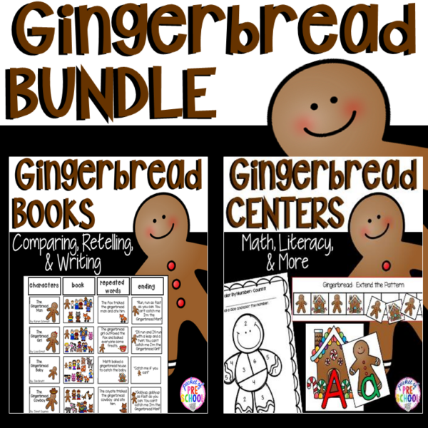 Gingerbread Bundle: Book Comparison Pack and Centers (Math, Literacy, and MORE)