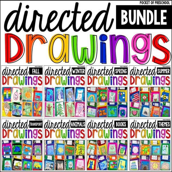 Directed Drawing Units for the entire year in preschool, pre-k, and kindergarten classrooms