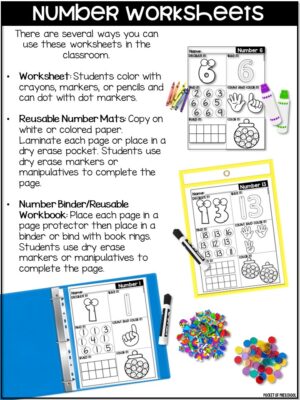 Number Worksheets Number Recognition and Tracing Practice Pages are a fun way to practice number recognition and number tracing (aka handwriting).