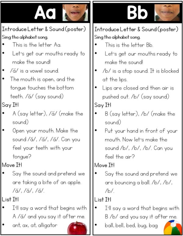 Alphabet knowledge flip book for preschool, pre-k, and kindergarten students.