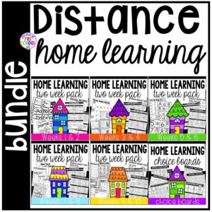 Distance learning work designed for preschool, pre-k and kindergarten students