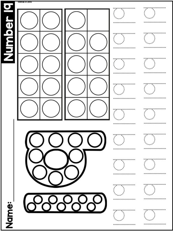 Number Trace and Dot Worksheets - Number Recognition & Tracing Practice Pages are a fun way to practice number recognition and number formation.