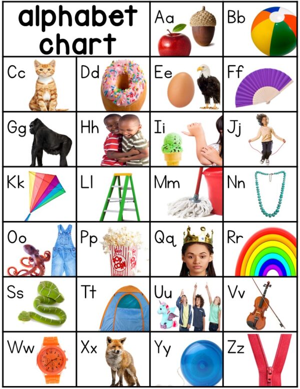 Alphabet knowledge flip book for preschool, pre-k, and kindergarten students.