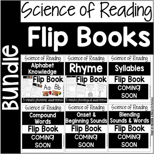 Phonemic Awareness & Phonological Awareness Flip Books BUNDLE - Science of Reading