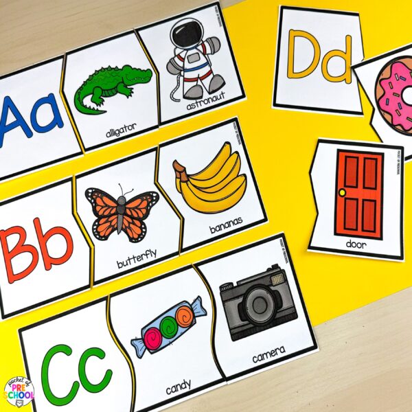 Practice letters and alphabet order with your preschool, pre-k, and kindergarten students.