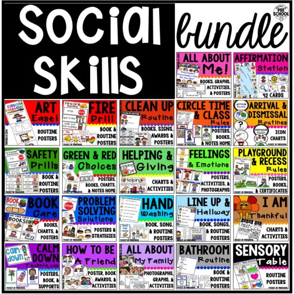 Social Skills (SEL) and Character Education Curriculum Bundle for Little Learners