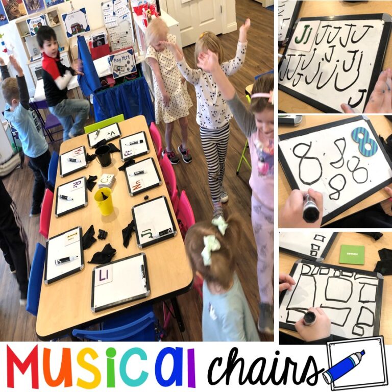 Letter Musical Chairs for Preschool