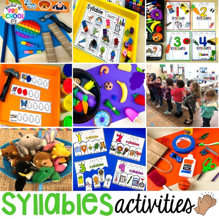 Top 17 Fun Syllable Activities for Preschool