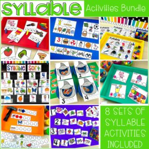 Practice syllables with your preschool, pre-k, and kindergarten students.