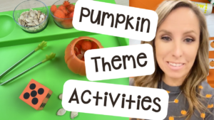 Have a pumpkin theme in your preschool, pre-k, or kindergarten room with tons of ideas
