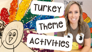 Get tons of turkey themed ideas for your preschool, pre-k, or kindergarten classroom.