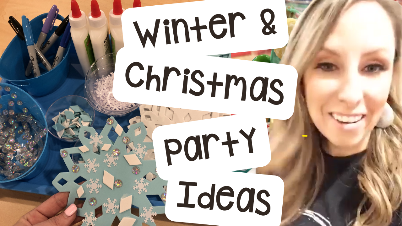 Get tons of ideas for a winter or Christmas party in your preschool, pre-k, or kindergarten room