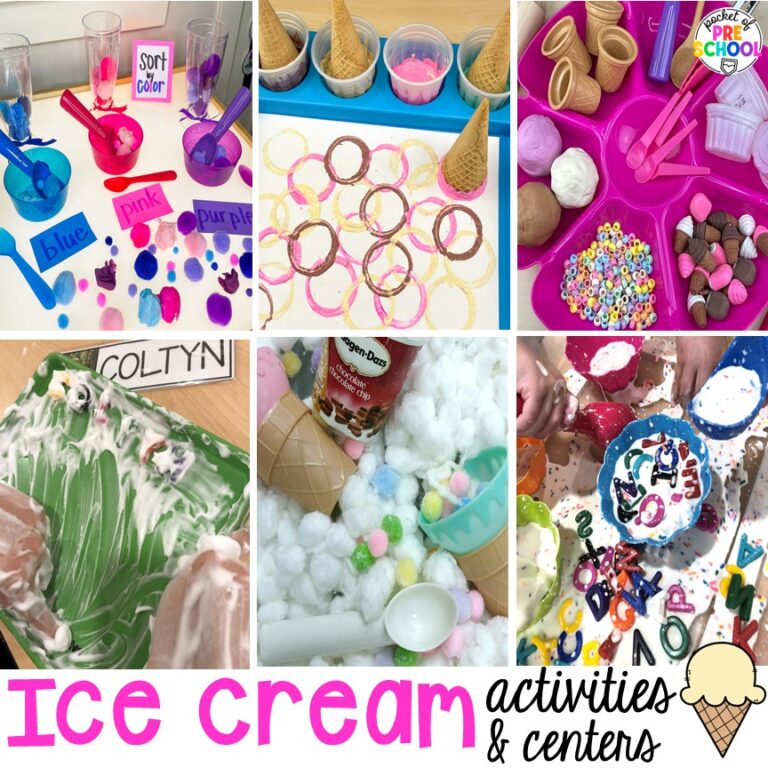 Ice Cream Activities for Preschool, Prek, and Kindergarten