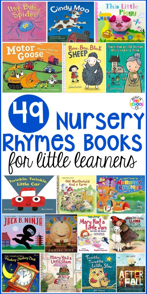 Nursery Rhyme Book List Long Pin - Pocket of Preschool