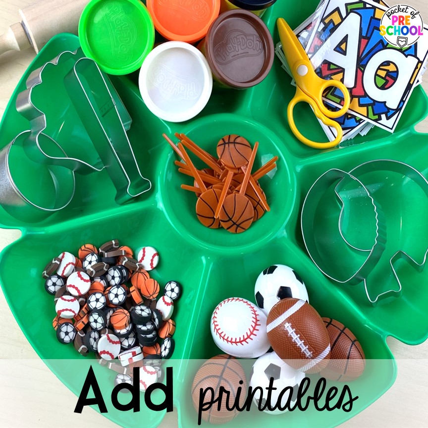 Add printables to make your play dough even more educational. Read on to find out the how and why to use play dough trays in the preschool, pre-k, and kindergarten classroom.