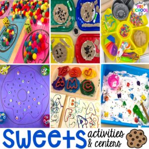 Bring a sweets theme to life in your preschool, pre-k, or kindergarten room with tons of ideas.
