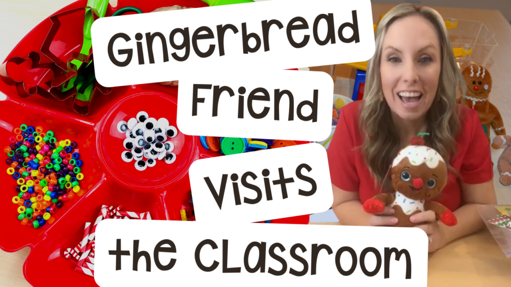 See all the activities I do with my preschool, pre-k, and kindergarten students when the gingerbread friend visits the classroom.