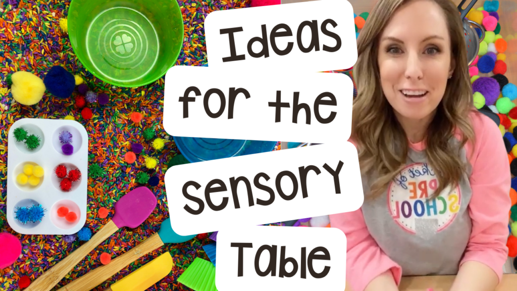 Get tons of ideas for the sensory table in a preschool, pre-k, or kindergarten room.