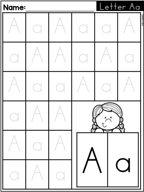 Alphabet Spin and Trace Worksheets - Letter Recognition & Tracing Practice Pages are a fun way to practice letter recognition and letter formation.