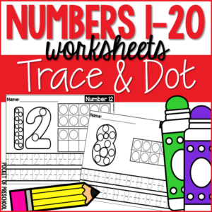 Number Trace and Dot Worksheets - Number Recognition & Tracing Practice Pages are a fun way to practice number recognition and number formation.