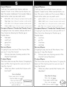 Quick rhyme flip book to help preschool, pre-k, and kindergarten students.