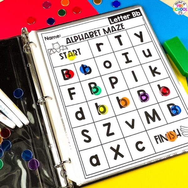 Alphabet Maze Worksheets - Letter Recognition Practice Pages are a fun way to practice letter recognition.