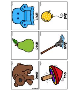 Rhyming Cards for Sorting & Games are a hands-on rhyming game that teaches students to identify rhyming words and strengthens their phonological awareness skills.