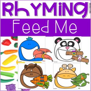 Rhyming Feed Me Activity is a hands-on rhyming game that teaches students to identify rhyming words and strengthens their phonological awareness skills.