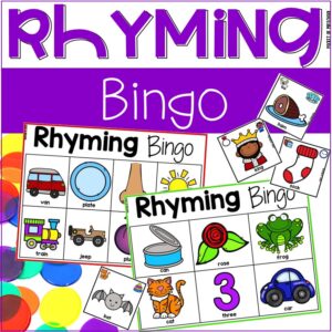 Rhyming Bingo Games is a hands-on rhyming game to teach students to identify rhyming words and to strengthen their phonological awareness skills.