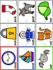 Rhyming Chain Link Game is a hands-on rhyming game that teaches students to identify rhyming words and strengthens their phonological awareness skills.
