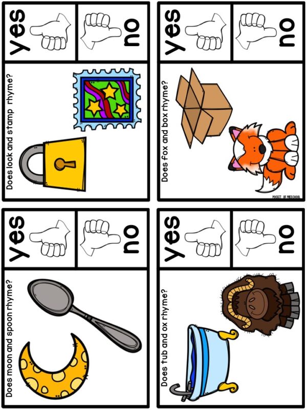 Paquete de Rimas Rhyming Activity Bundle