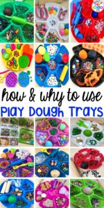 how to use play dough trays long pin