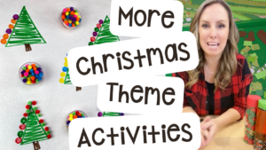 Get more Christmas ideas for the math, literacy, fine motor, and more for preschool, pre-k, and kindergarten students.