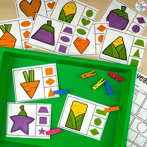 Get over 200 pages of math and literacy activities for a food theme designed for preschool, pre-k, and kindergarten students.