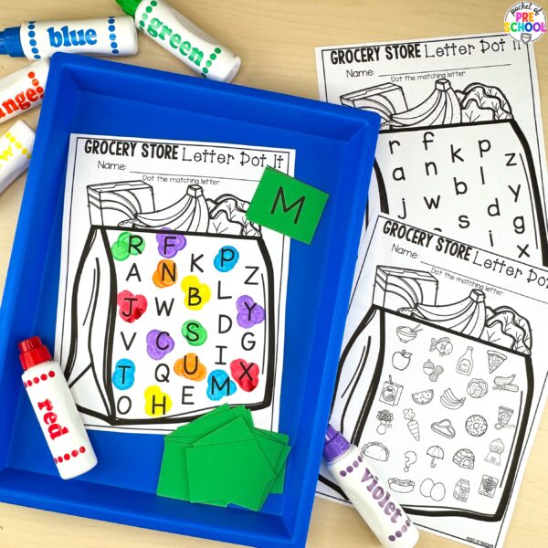 Get over 200 pages of math and literacy activities for a food theme designed for preschool, pre-k, and kindergarten students.