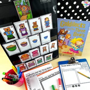 Get over 200 pages of math and literacy activities for a food theme designed for preschool, pre-k, and kindergarten students.