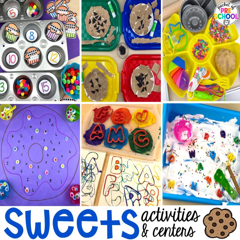 Sweets Activities for Preschool, Prek, and Kindergarten