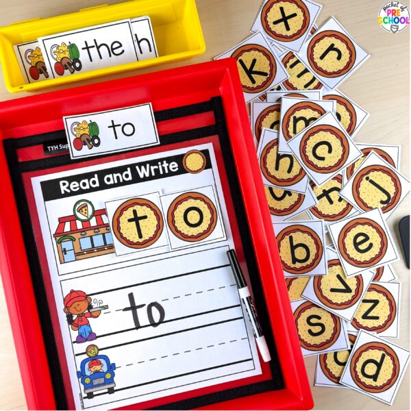 Pizza activities for a math, literacy, art, fine motor, and more! These are designed for preschool, pre-k, and kindergarten.