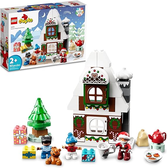 Christmas Lego Duplo Set and check out my round up of my favorite Christmas and gingerbread toys for preschool, pre-k, and kindergarten students.