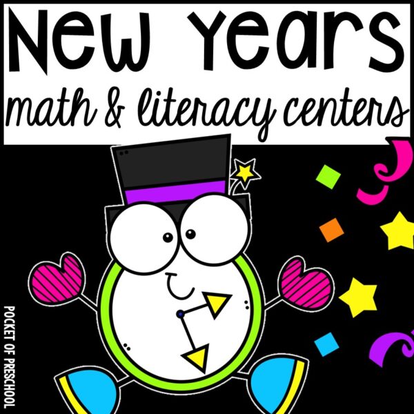 New Year Math and Literacy Centers