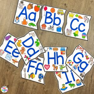 Practice alphabet order with this giant floor puzzle that will help develop gross motor skills for preschool, pre-k, and kindergarten students.