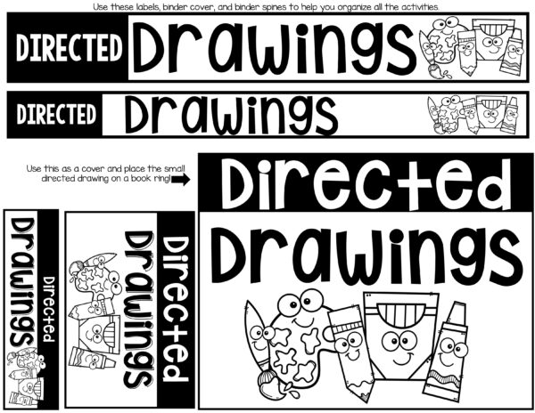 Covers and labels for the directed drawing units
