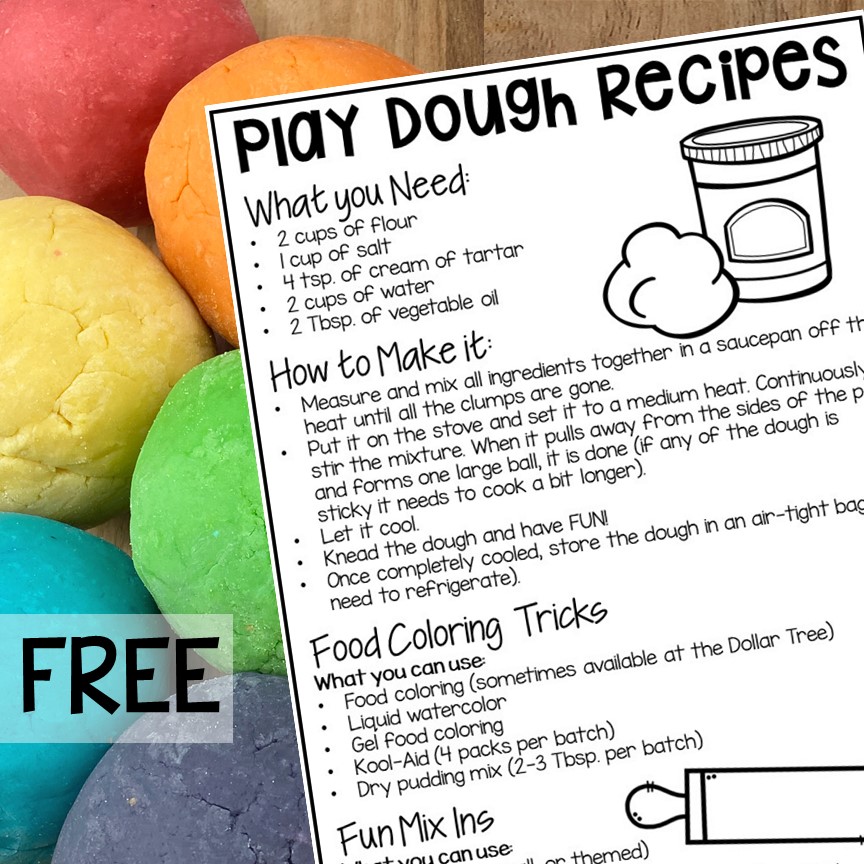 Make kool-aid play dough for your preschool, pre-k, and kindergarten students.