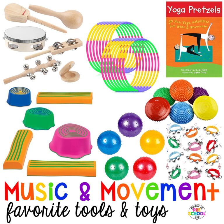 Favorite Music and Movement Tools and Toys for Preschool and Kindergarten