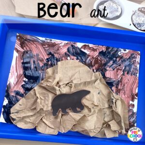 Bear art plus more winter art activities to occupy your preschool, pre-k, and kindergarten students during the long winter months.