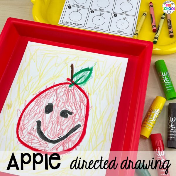 Fall directed drawings for preschool pre k kindergarten pocket of