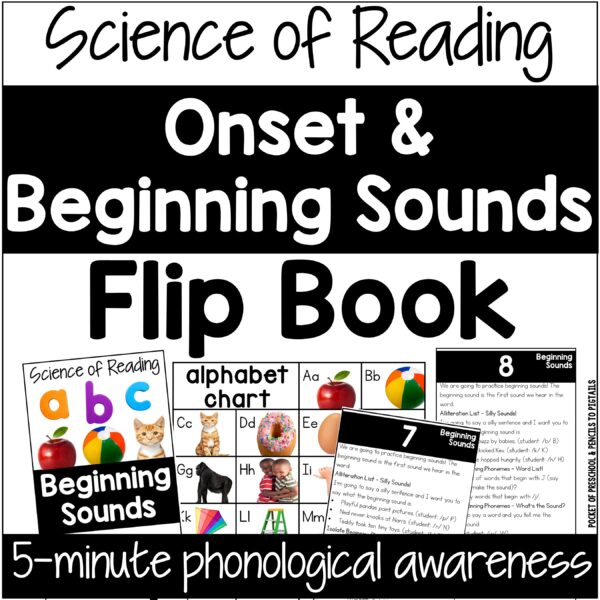 Onset & Beginning Sounds Flip Book (Science of Reading)